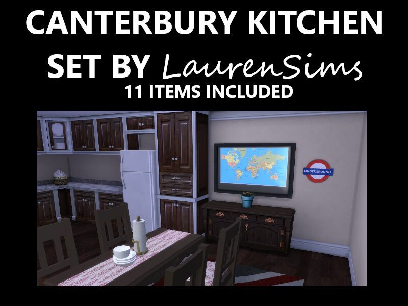 sims 4 cc canterbury kitchen and dining by laurensims 2