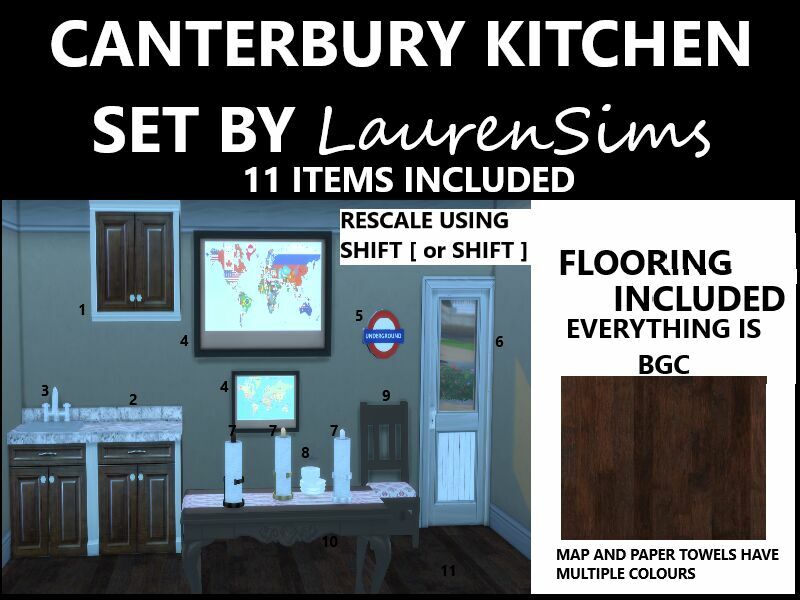 sims 4 cc canterbury kitchen and dining by laurensims 3