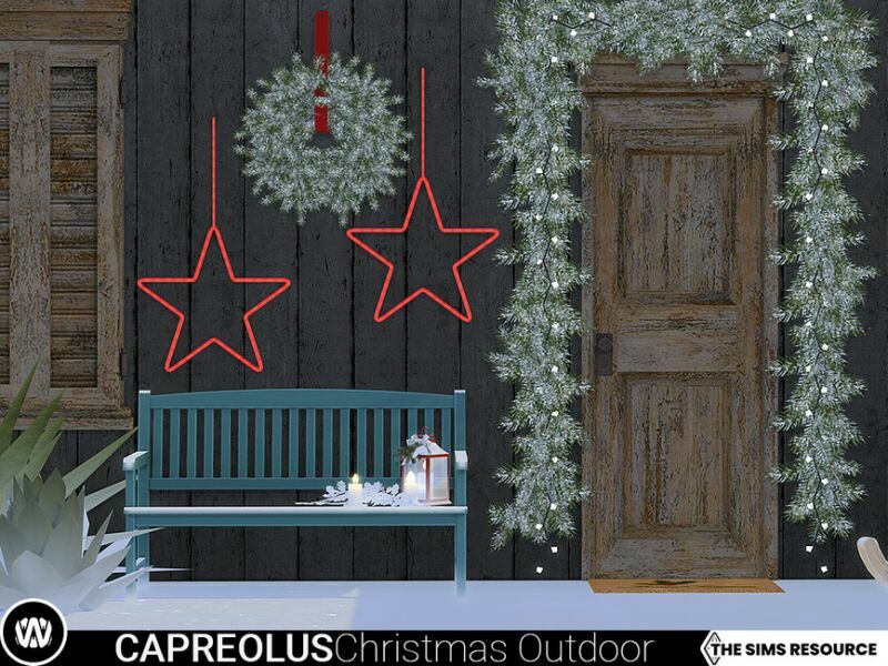 sims 4 cc capreolus christmas outdoor decorations by wondymoon 2