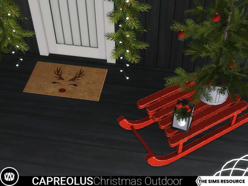 sims 4 cc capreolus christmas outdoor decorations by wondymoon 5