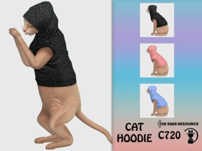 CAT Hoodie C720 By Turksimmer Sims 4 CC