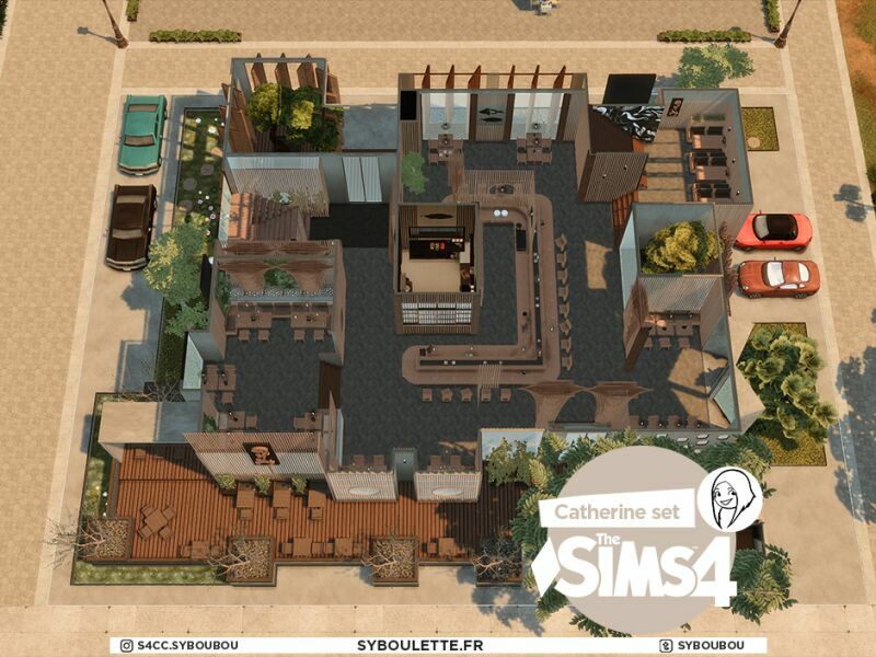 sims 4 cc catherine sushis restaurant set by syboulette 10