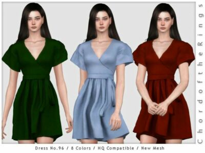 Chordoftherings Dress NO.96 By Chordoftherings Sims 4 CC