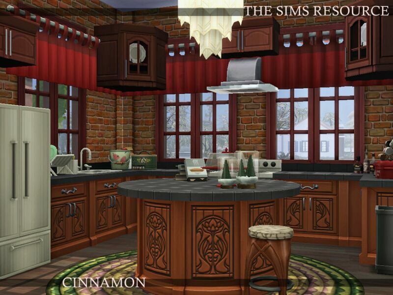 sims 4 cc cinnamon family house nocc by simzmora 3