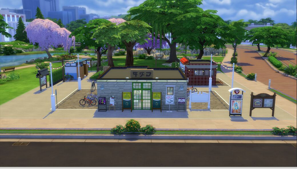 Cling Laundromat & Cafe By Collettee6 Sims 4 CC