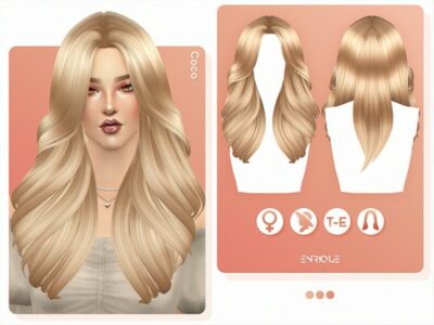 Coco Hairstyle By Enriques4 Sims 4 CC