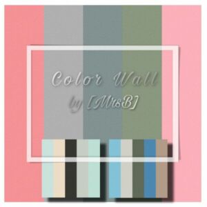 Color Wall | 15 Swatches By Mrsbarbiex3 Sims 4 CC