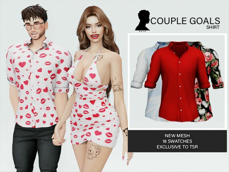 Couple Goals (Shirt) Sims 4 CC