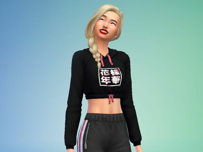 sims 4 cc cropped hoodie bts merch discover university required by moonmanstan 4