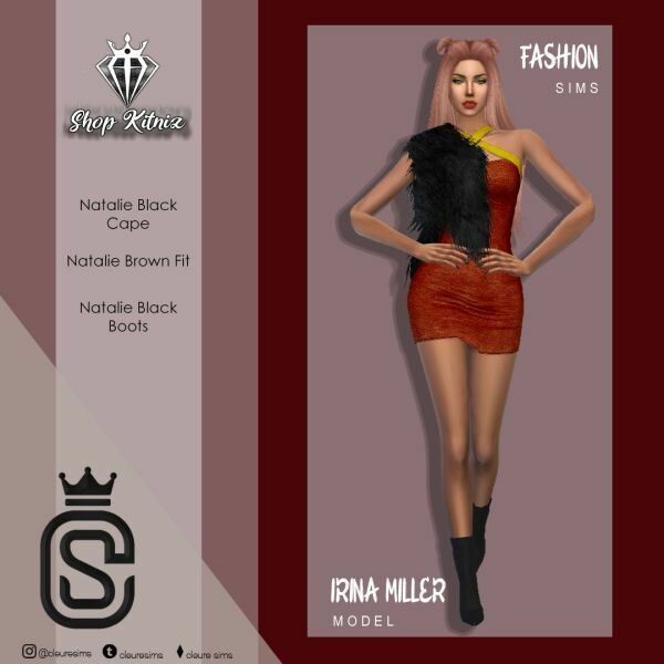 [CS] Natalie Brown By Cleuresims Sims 4 CC