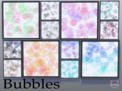 Cute Paintings – Bubbles By Itiscats Sims 4 CC