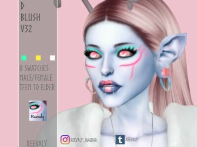 D Blush V32 By Reevaly Sims 4 CC