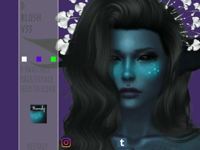 D Blush V33 By Reevaly Sims 4 CC