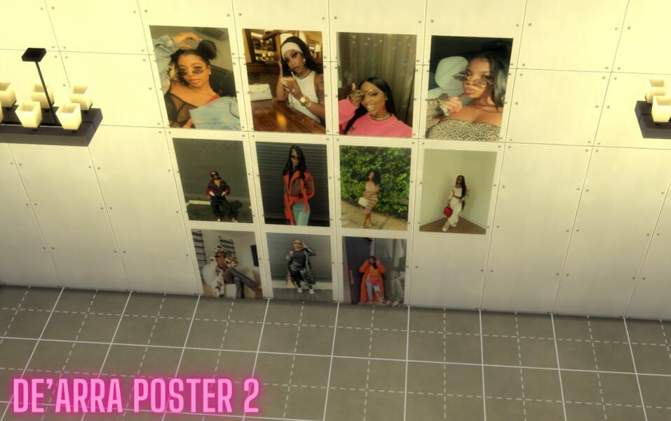 De’Arra Poster 1 And 2 By Moonlightsimmer Sims 4 CC