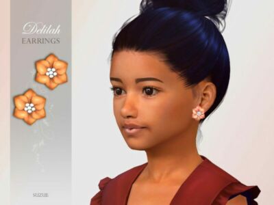 Delilah Earrings Child By Suzue Sims 4 CC