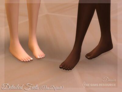 Detailed Feets (NON Default) By Dissia Sims 4 CC