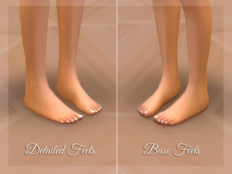 sims 4 cc detailed feets non default by dissia 2