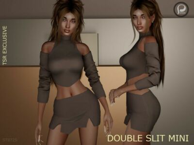 Double Slit Mini By Pizazz Sims 4 CC