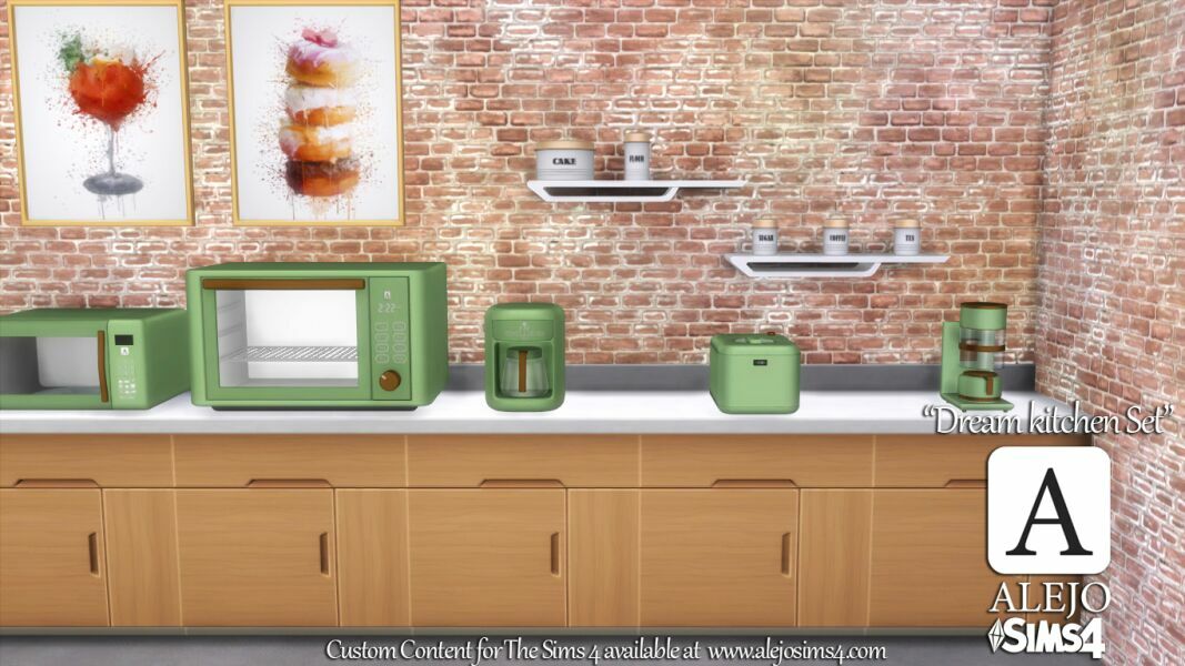 sims 4 cc dream kitchen set 5