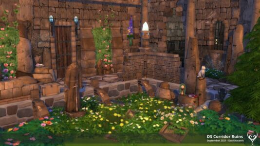 Dungeon KIT – Corridor Ruins By Duodraconis Sims 4 CC