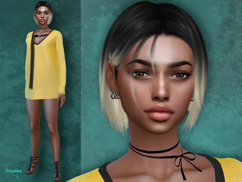 Emanuelle Enselet By Trasras Sims 4 CC