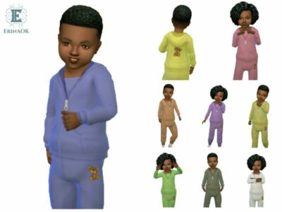 Erinaok Toddler Outfit 0114 (SPA DAY Needed) By Erinaok Sims 4 CC