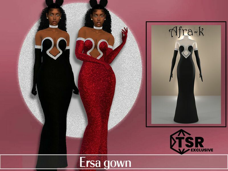 Ersa Gown Sims 4 CC