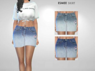 Esmee Skirt By Puresim Sims 4 CC