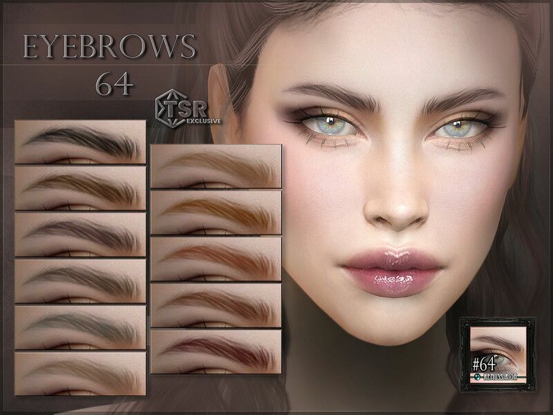 Eyebrows 64 Sims 4 CC