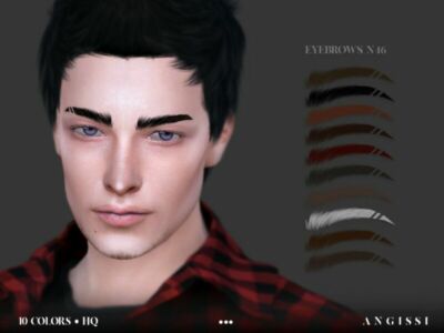 Eyebrows N46 By Angissi Sims 4 CC