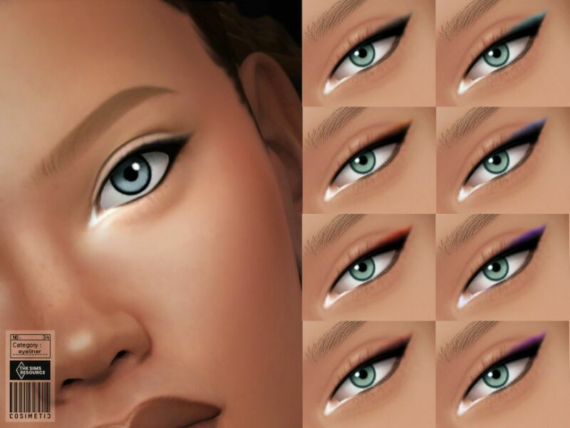 Eyeliner | N34 By Cosimetic Sims 4 CC