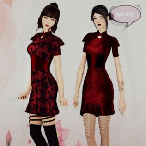 Fang Dress Sims 4 CC