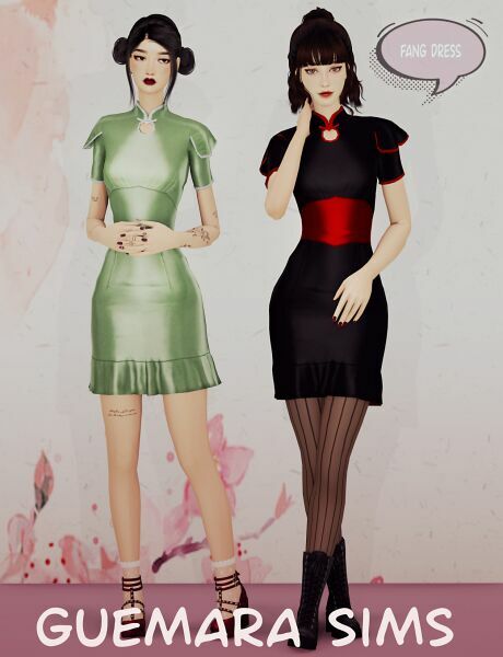 sims 4 cc fang dress 3