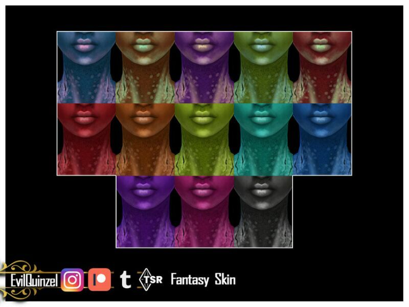 sims 4 cc fantasy skin v1 by evilquinzel 2