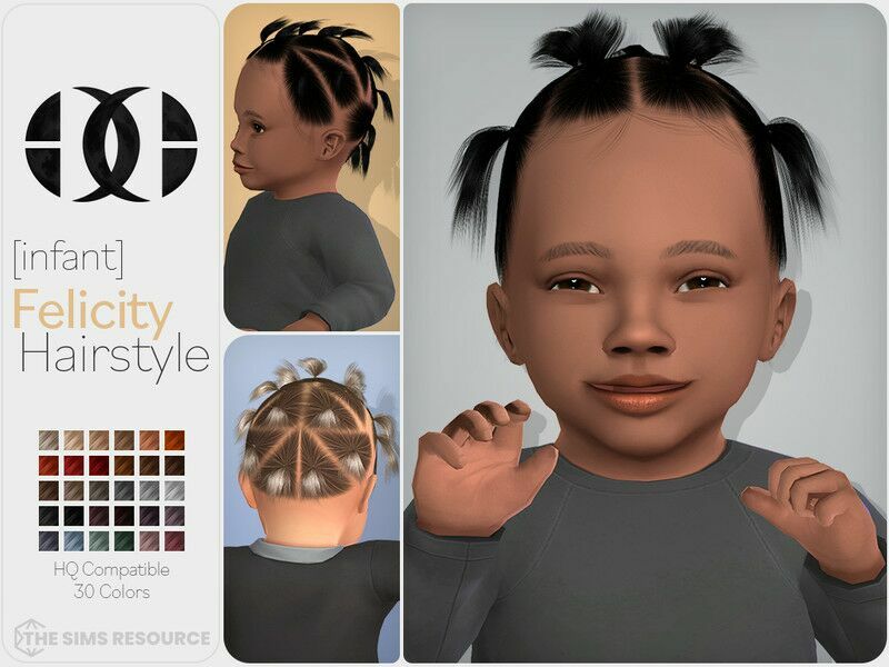 Felicity Hairstyle [Infant] Sims 4 CC