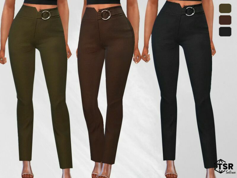 FIT Mesh Ring Trouser Pants By Saliwa Sims 4 CC