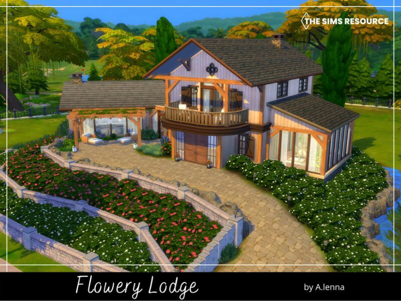 Flowery Lodge Sims 4 CC