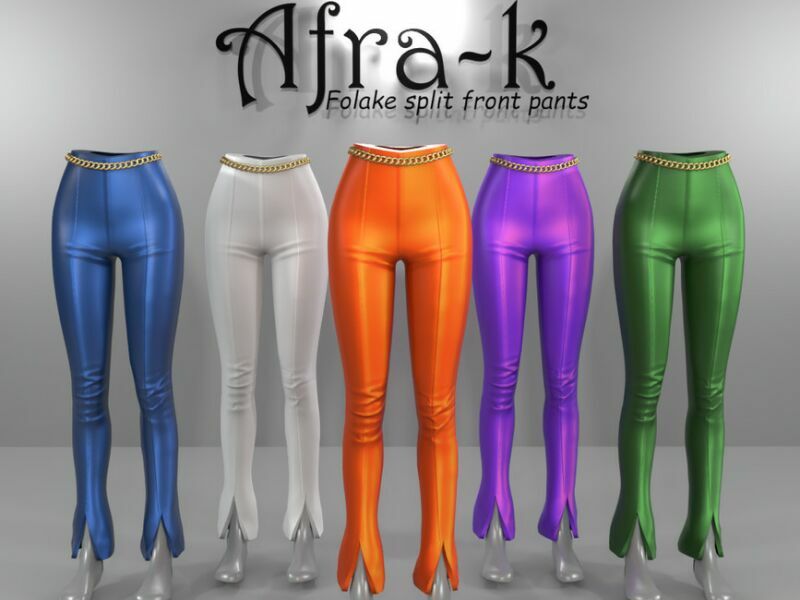 sims 4 cc folake split front pants by akaysims 2