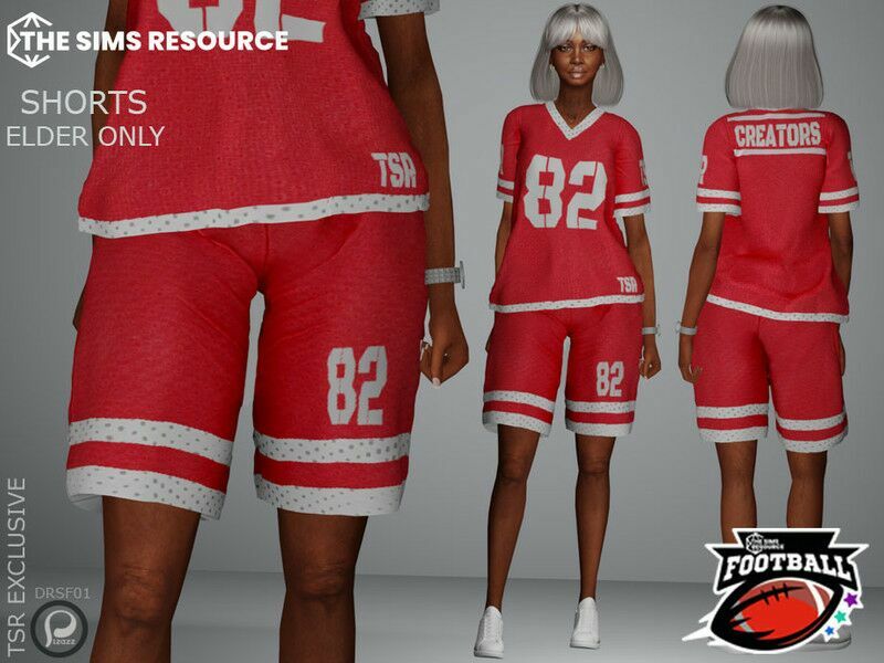 Football Jersey Shorts Sims 4 CC