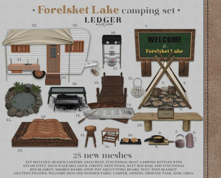 Forelsket Lake SET Sims 4 CC