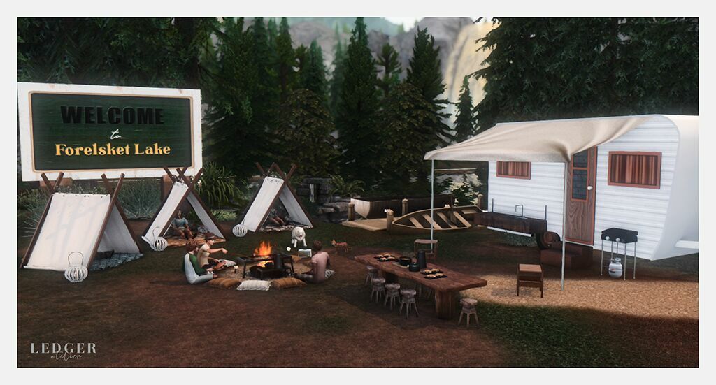 sims 4 cc forelsket lake set 2