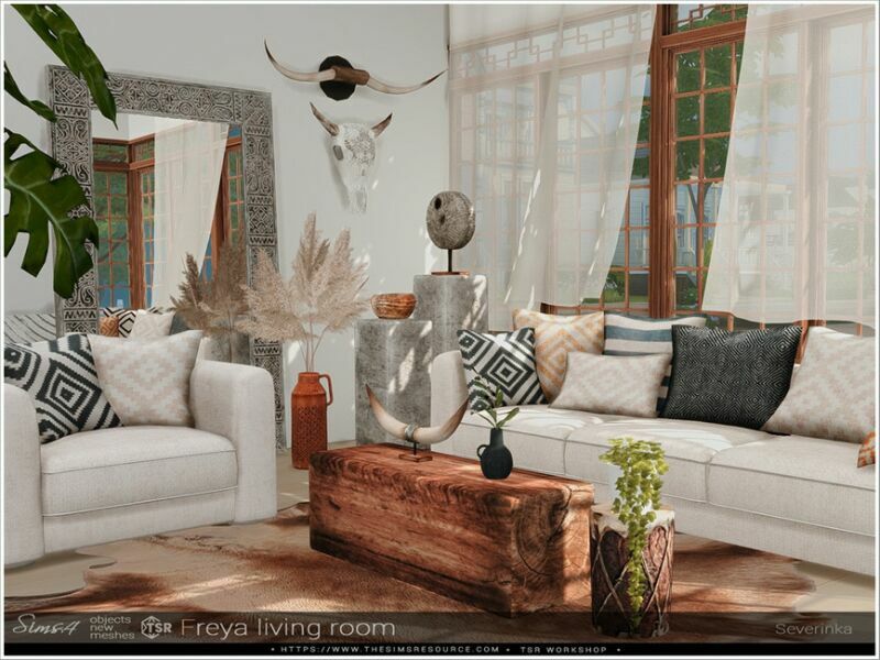 sims 4 cc freya living room by severinka 2