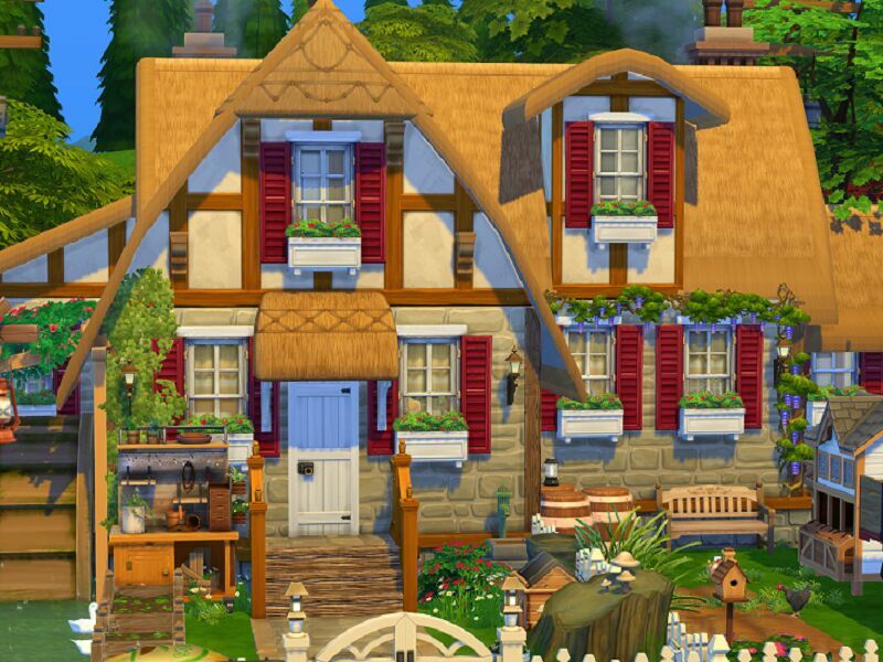 Grandparents Cottage – NO CC By Flubs79 Sims 4 CC