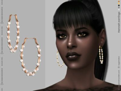 Hannah Earrings Sims 4 CC