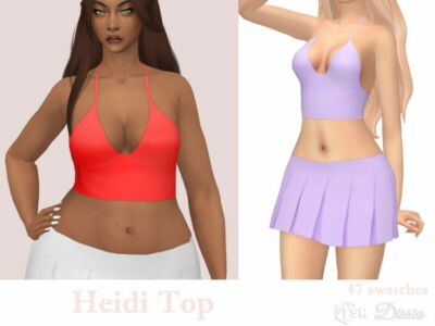 Heidi TOP By Dissia Sims 4 CC