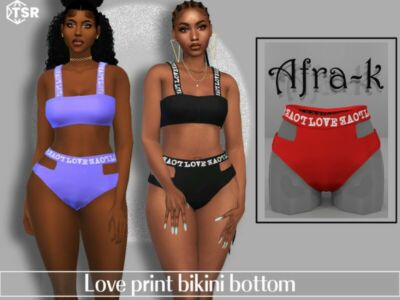 High Waist Bikini Bottoms By Akaysims Sims 4 CC