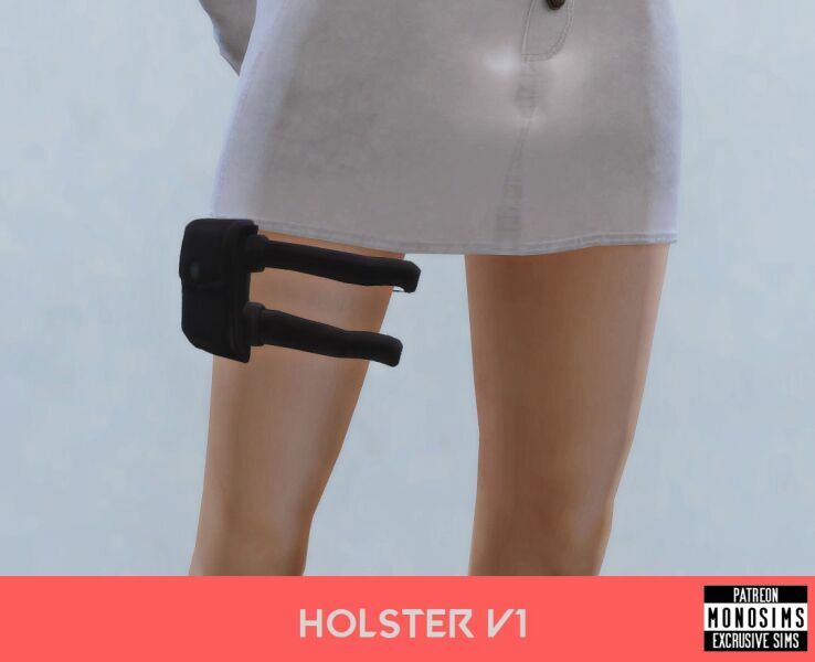 sims 4 cc holster pack 1 by monosims 3