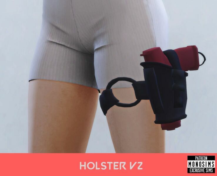 sims 4 cc holster pack 1 by monosims 4