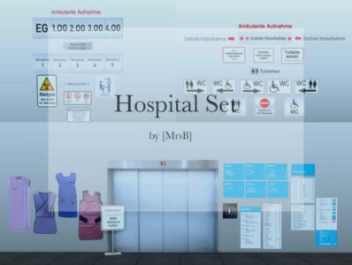 Hospital SET |CC By Mrsbarbiex3 Sims 4 CC