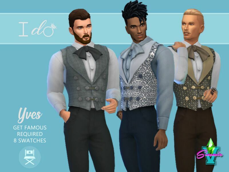 I DO Yves Outfit By Simmiev Sims 4 CC